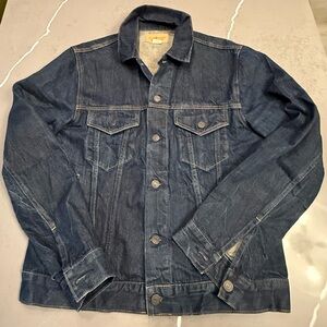 Ralph Lauren Denim and Supply Dark Indigo Denim Trucker Jacket